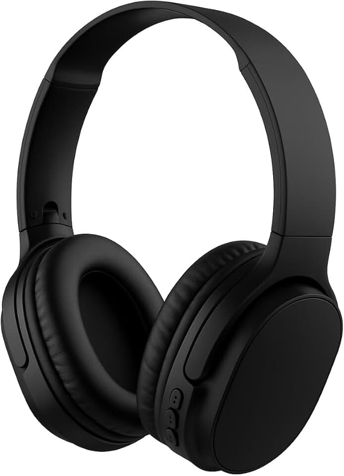 Fone de Ouvido Bluetooth 5.3 Headphone On-ear Sem Fio Fone Para Academia e Corridas, com Cancelamento de Ruído, Dobrável, com microfone Integrado Compatível com Android e iOS Premium (Preto)