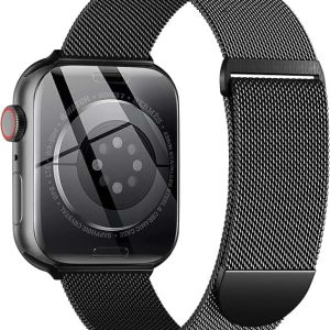 Pulseira de Malha Milanesa Zedoli, Compatível com Apple Watch, Aço Inóx